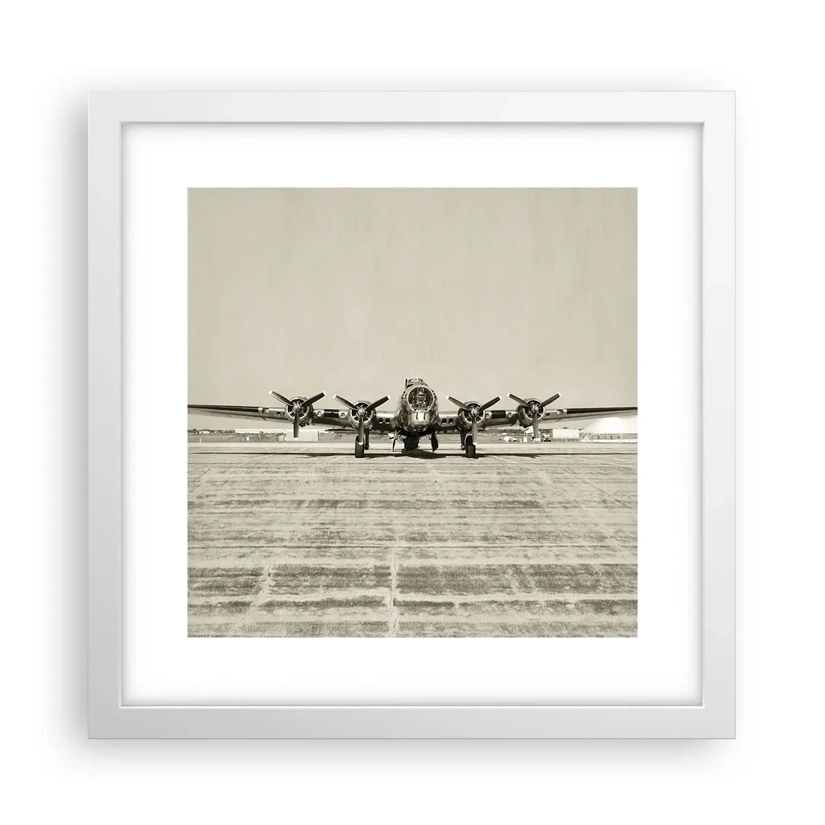 Poszter fekete keretben - Mint mindig készen - 30x30 cm