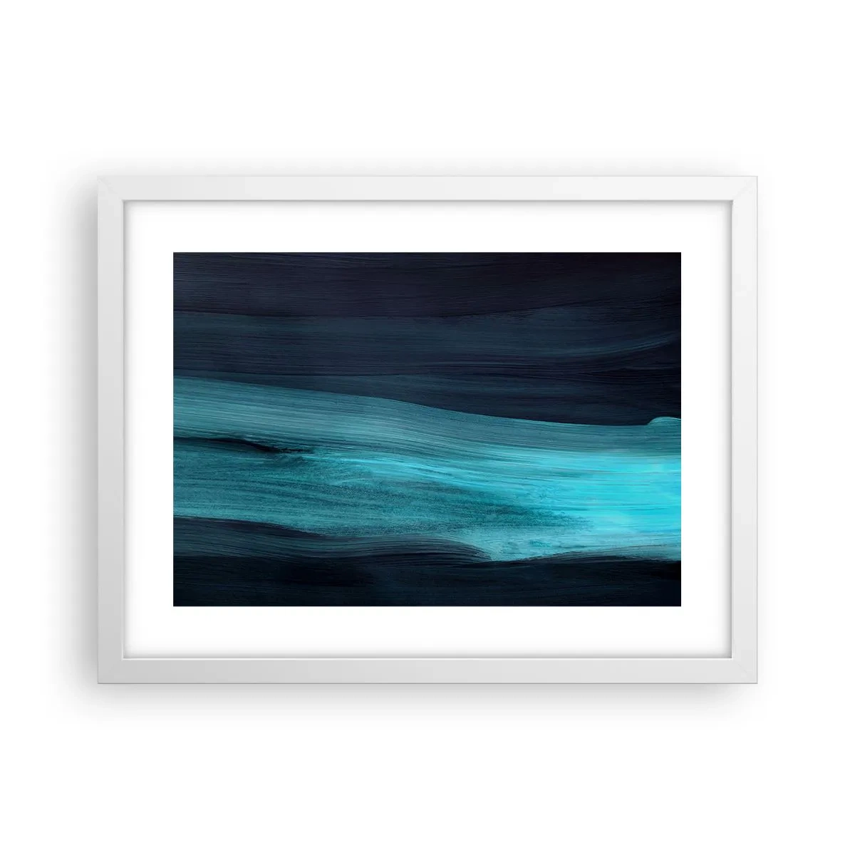 Poszter fekete keretben - Ússz az árral - 40x30 cm