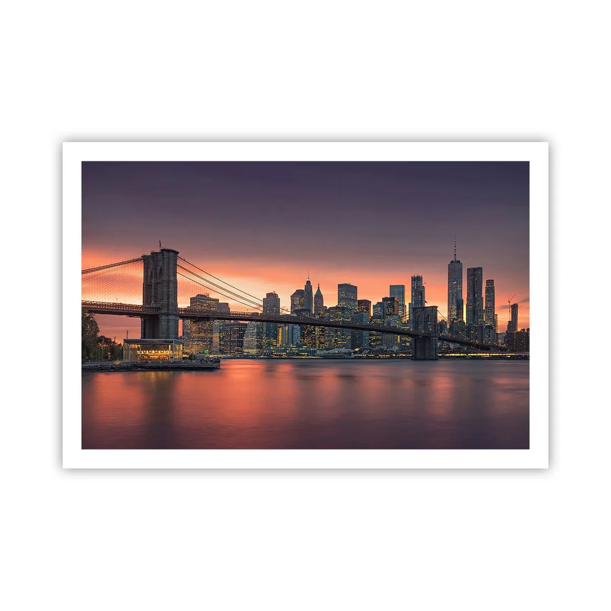 Poszter - Lila csendbe merülve - 91x61 cm