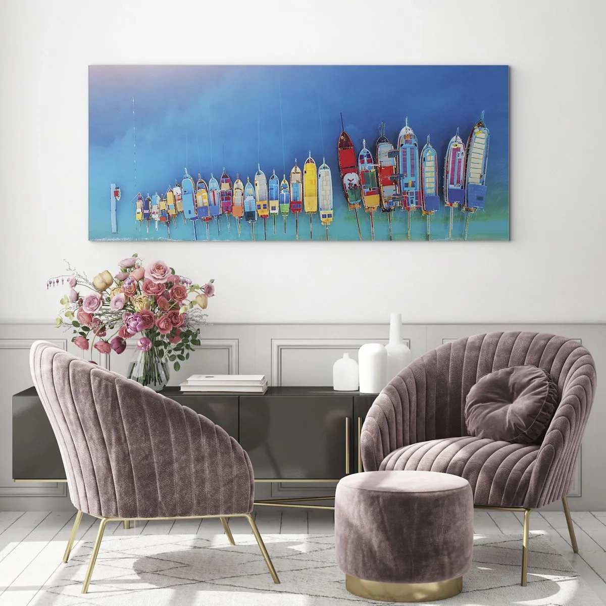 Üveg kép - Madártávlatból - 120x50 cm