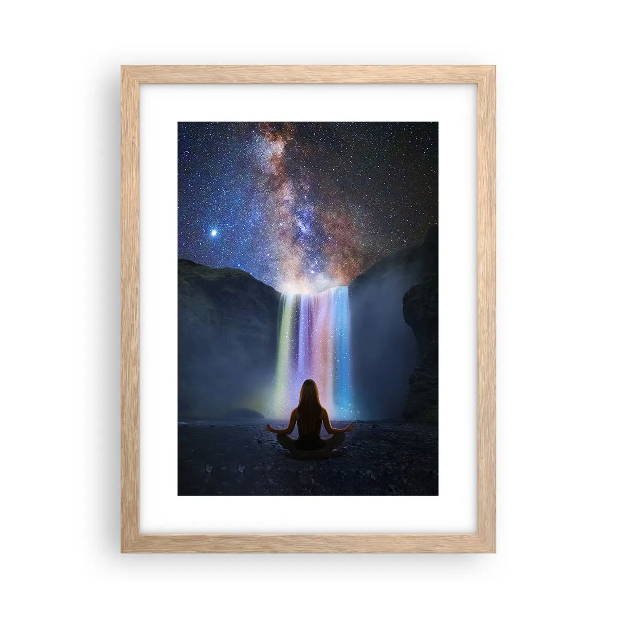 Poszter világos tölgy keretben - Abszolút harmónia - 30x40 cm