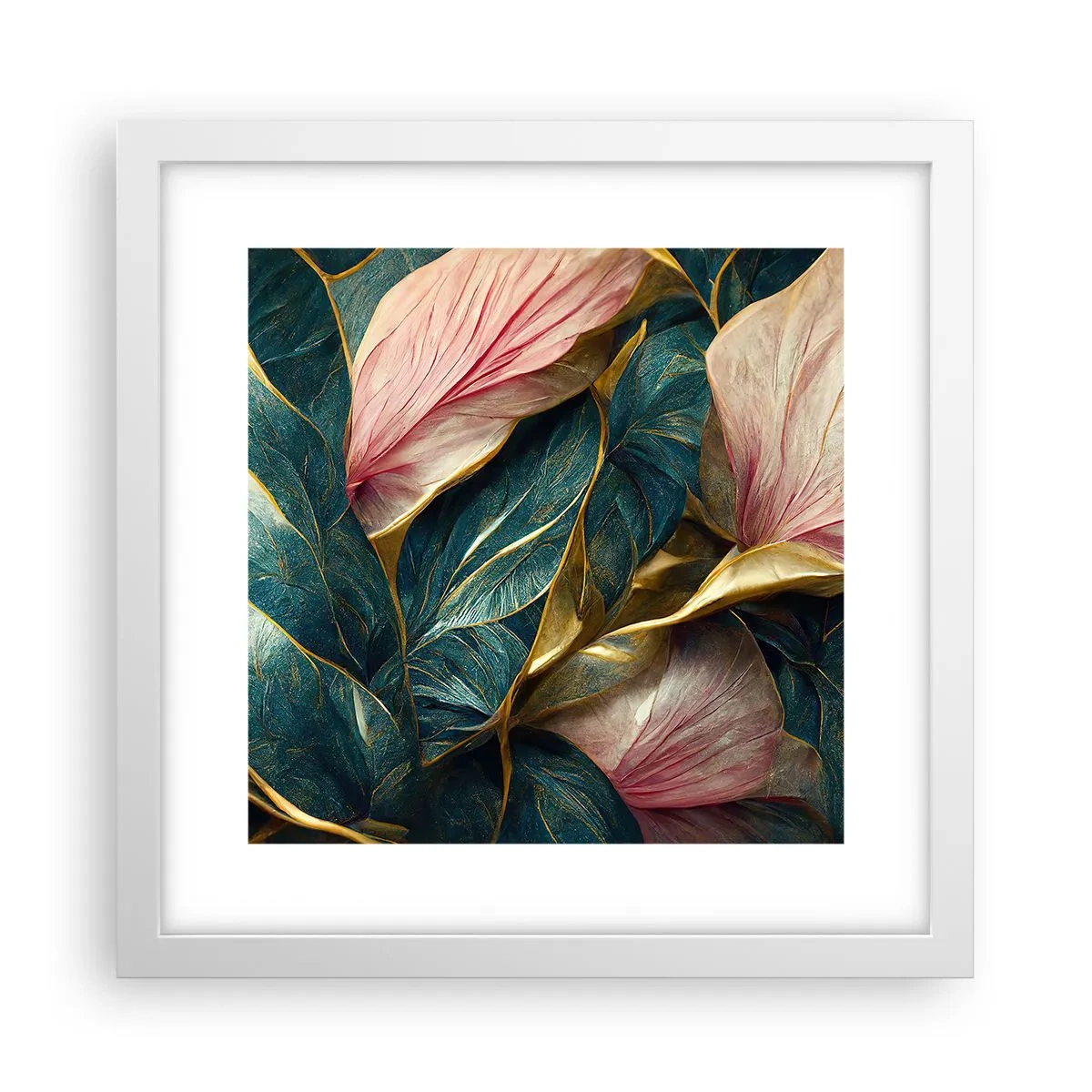 Poszter fekete keretben - Természetes elegancia és stílus - 30x30 cm