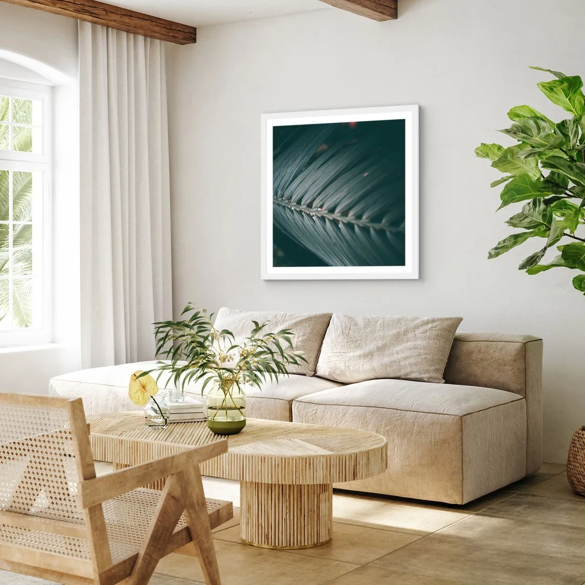 Poszter fekete keretben - A természet pontossága - 50x50 cm