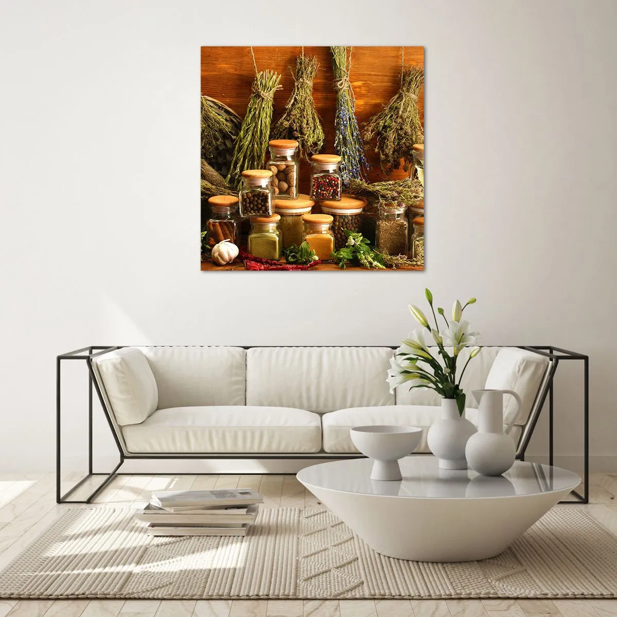 Üveg kép - Konyhai varázslatok - 70x70 cm