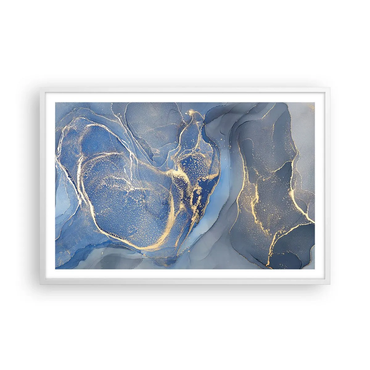 Poszter fekete keretben - Arany por - 91x61 cm