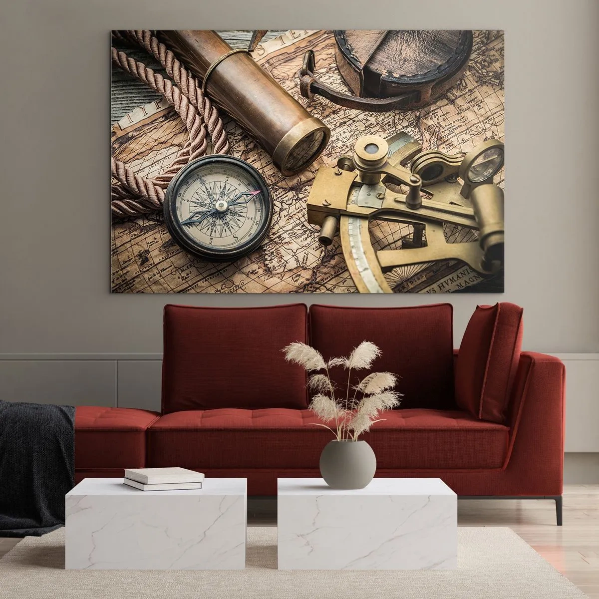 Üveg kép - Állítson be egy irányt - 120x80 cm