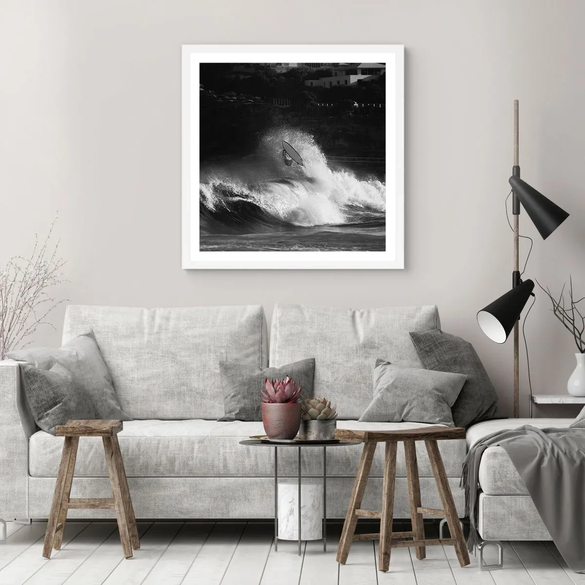 Poszter fekete keretben - Kihívás elfogadva! - 60x60 cm