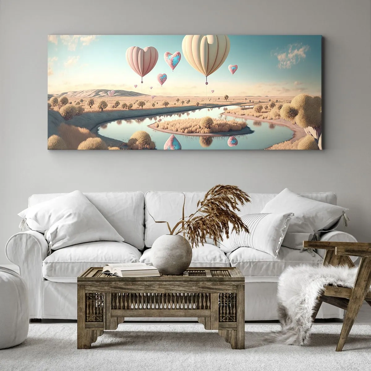 Vászonkép - A szerelem szárnyalni hagy - 160x50 cm