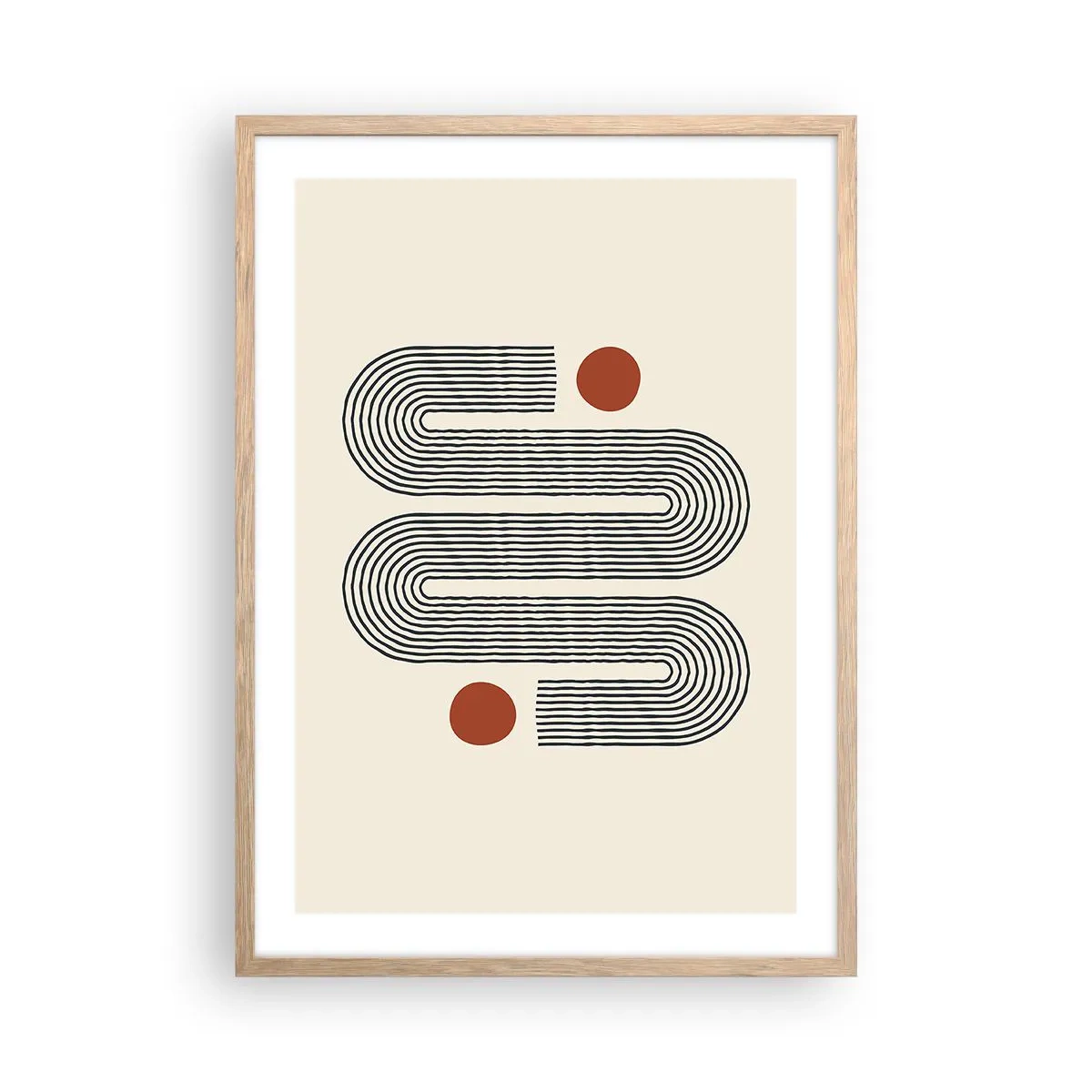 Poszter világos tölgy keretben - Elejétől végéig - 50x70 cm