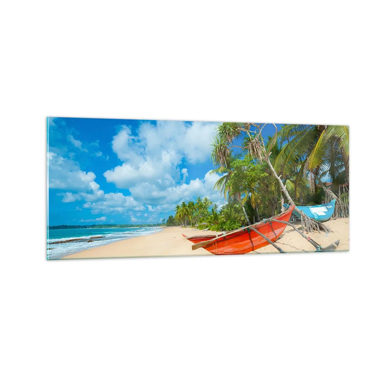 Üveg kép - A trópusok varázsa - 100x40 cm