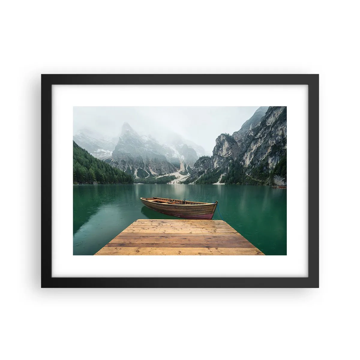 Poszter fehér keretben - "És a homlok büszke sziklái" - 40x30 cm