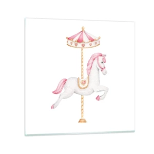 Üveg kép - Elindult egy patával - 60x60 cm