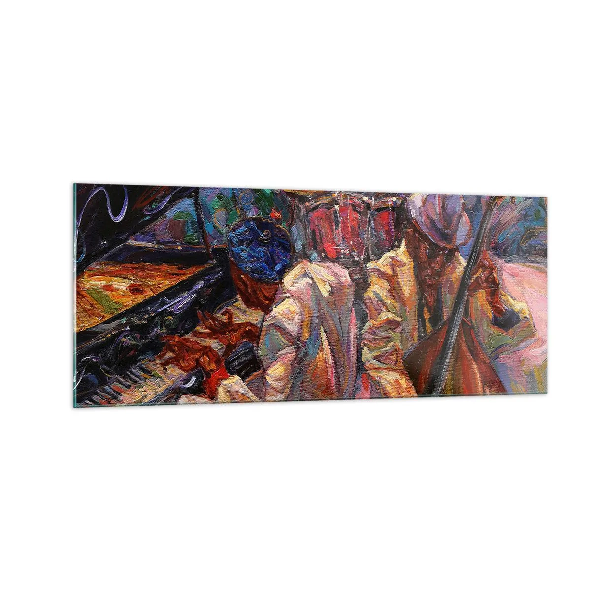 Üveg kép - Egy ritmusban - 100x40 cm