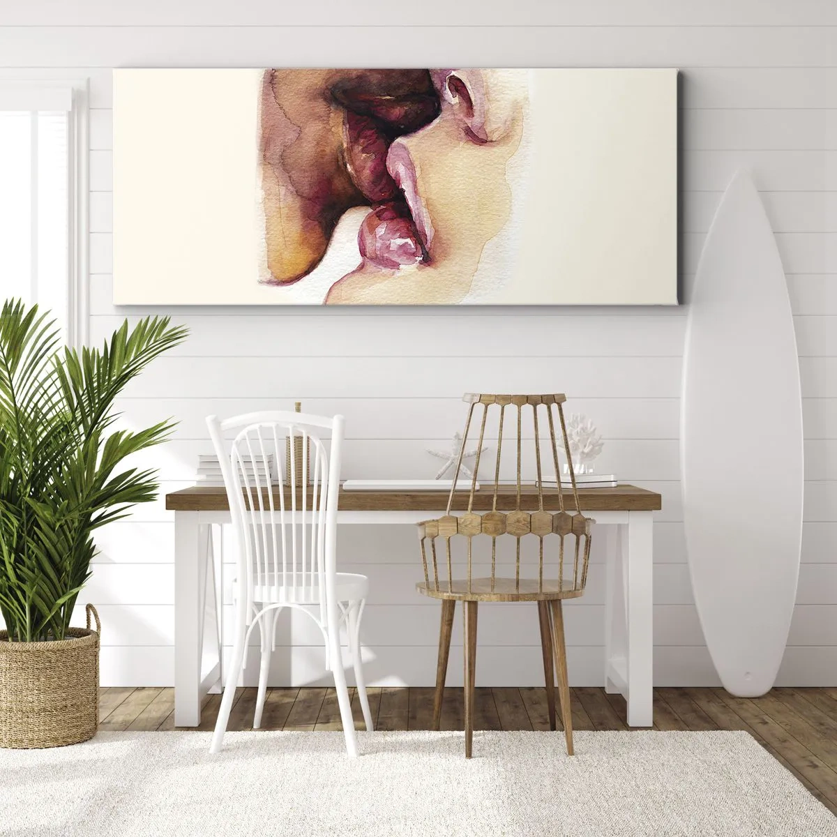 Vászonkép - Mint éjszaka és nap, föld és ég - 90x30 cm