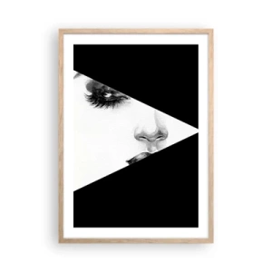 Poszter világos tölgy keretben - Mindig felfedezetlen - 50x70 cm