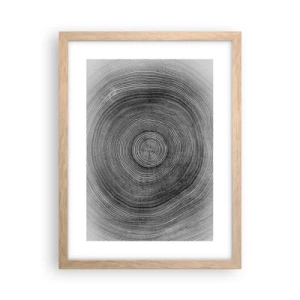 Poszter világos tölgy keretben - Az idők jele - 30x40 cm