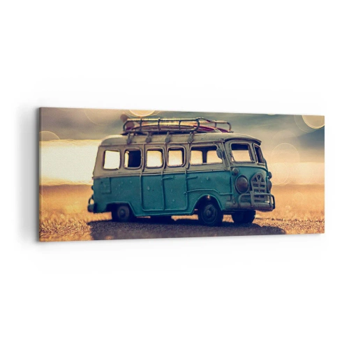 Vászonkép - Vége a bálványoknak: pénznek és munkának - 120x50 cm