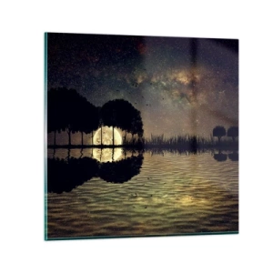 Üveg kép - Éjszaka a világ végén - 60x60 cm