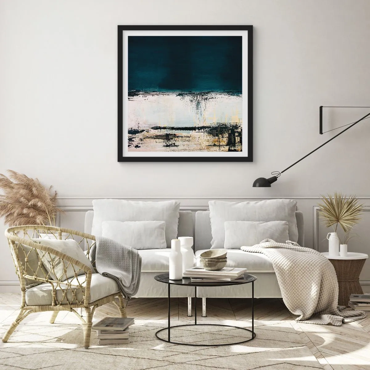 Poszter fehér keretben - Vízszintes kompozíció - 40x40 cm