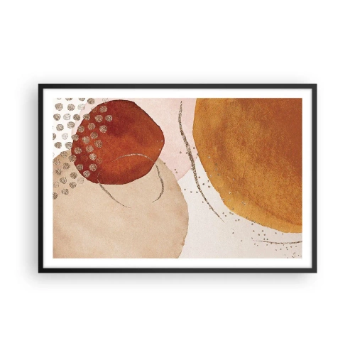 Poszter fehér keretben - Gömbölyűség és mozgás - 91x61 cm
