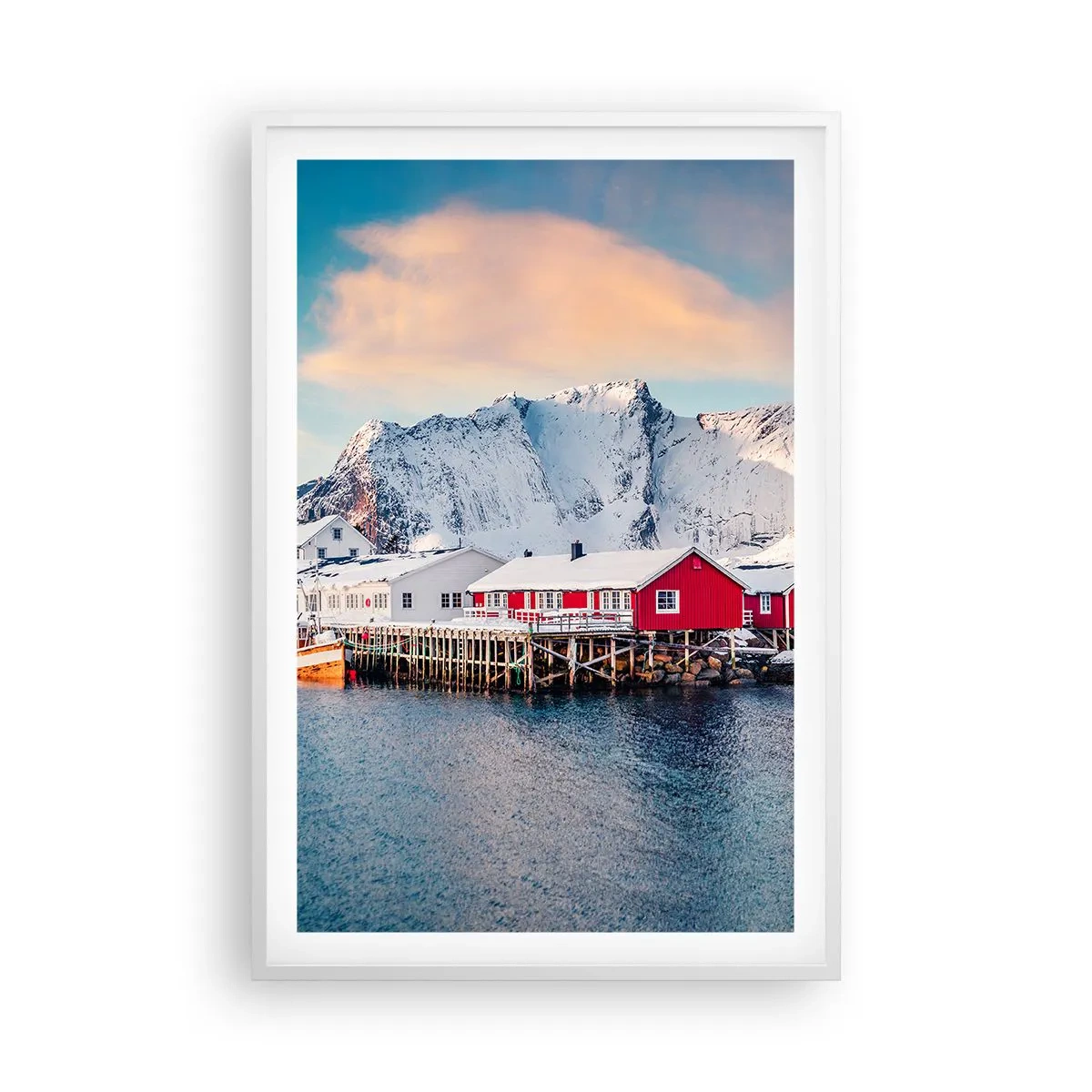 Poszter fekete keretben - Északi zug - 61x91 cm