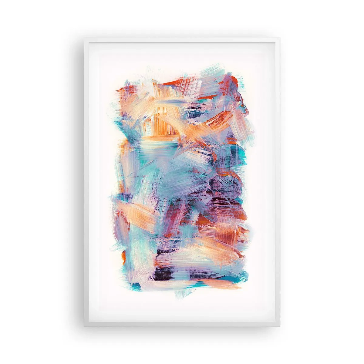 Poszter fekete keretben - Színes rendetlenség - 61x91 cm