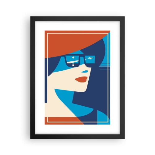 Poszter fehér keretben - Nyári utazás - 30x40 cm