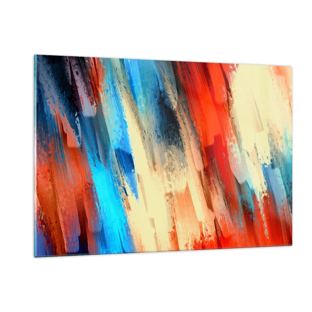 Üveg kép - Színek kaszkádja - 120x80 cm
