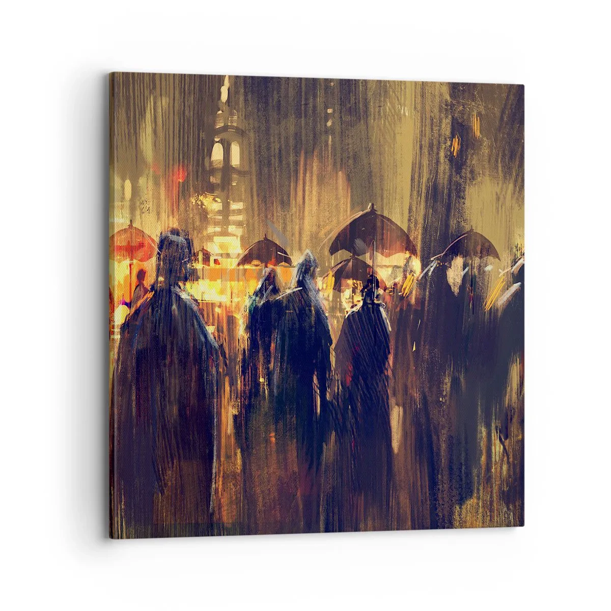 Vászonkép - Az eső imádói - 70x70 cm