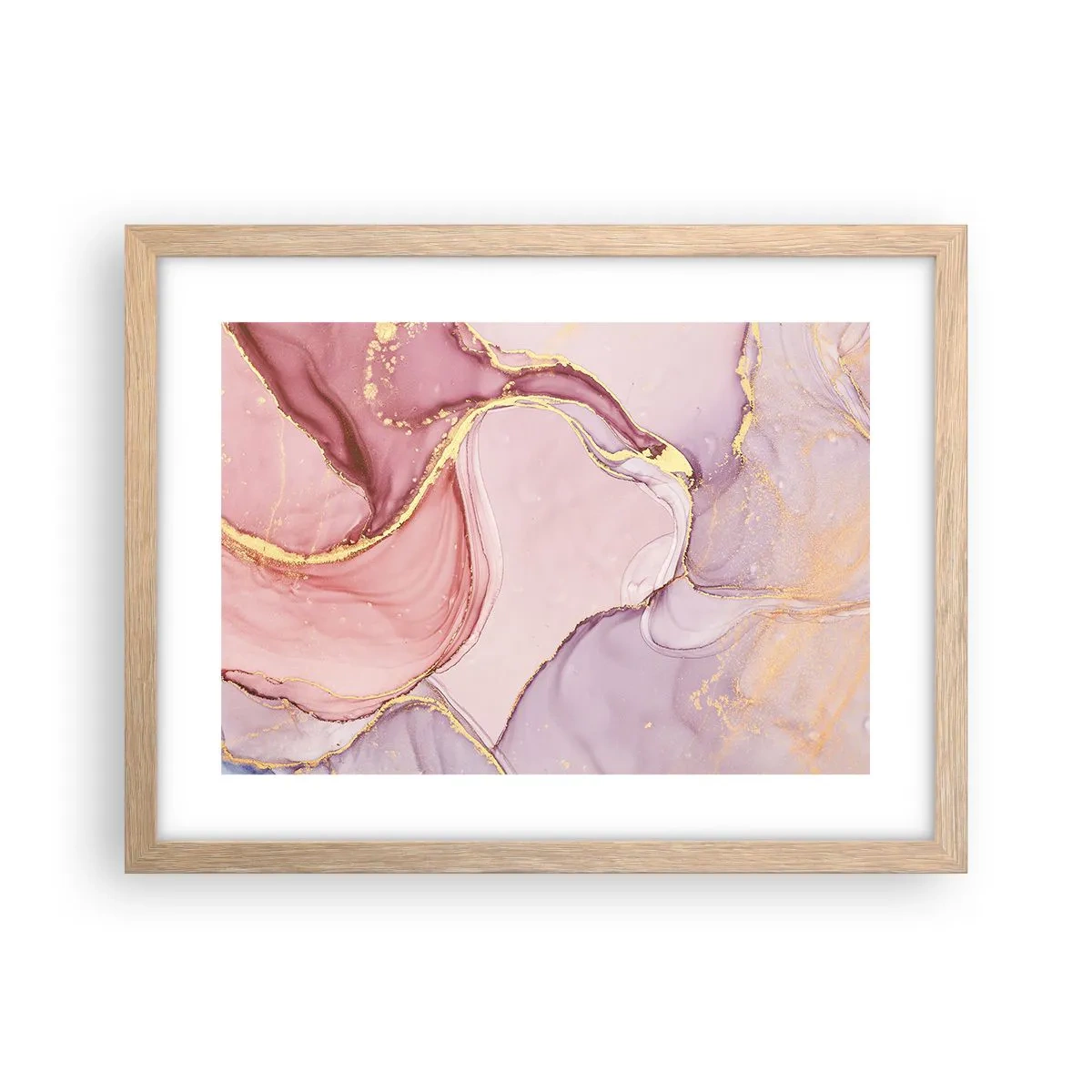 Poszter világos tölgy keretben - A színek simogatása - 40x30 cm