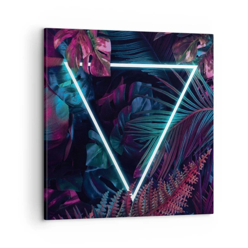 Vászonkép - Disco stílusú kert - 60x60 cm