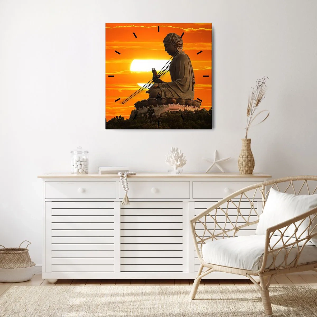 Falióra, Óra - Félelem nélkül a világtól - 40x40 cm