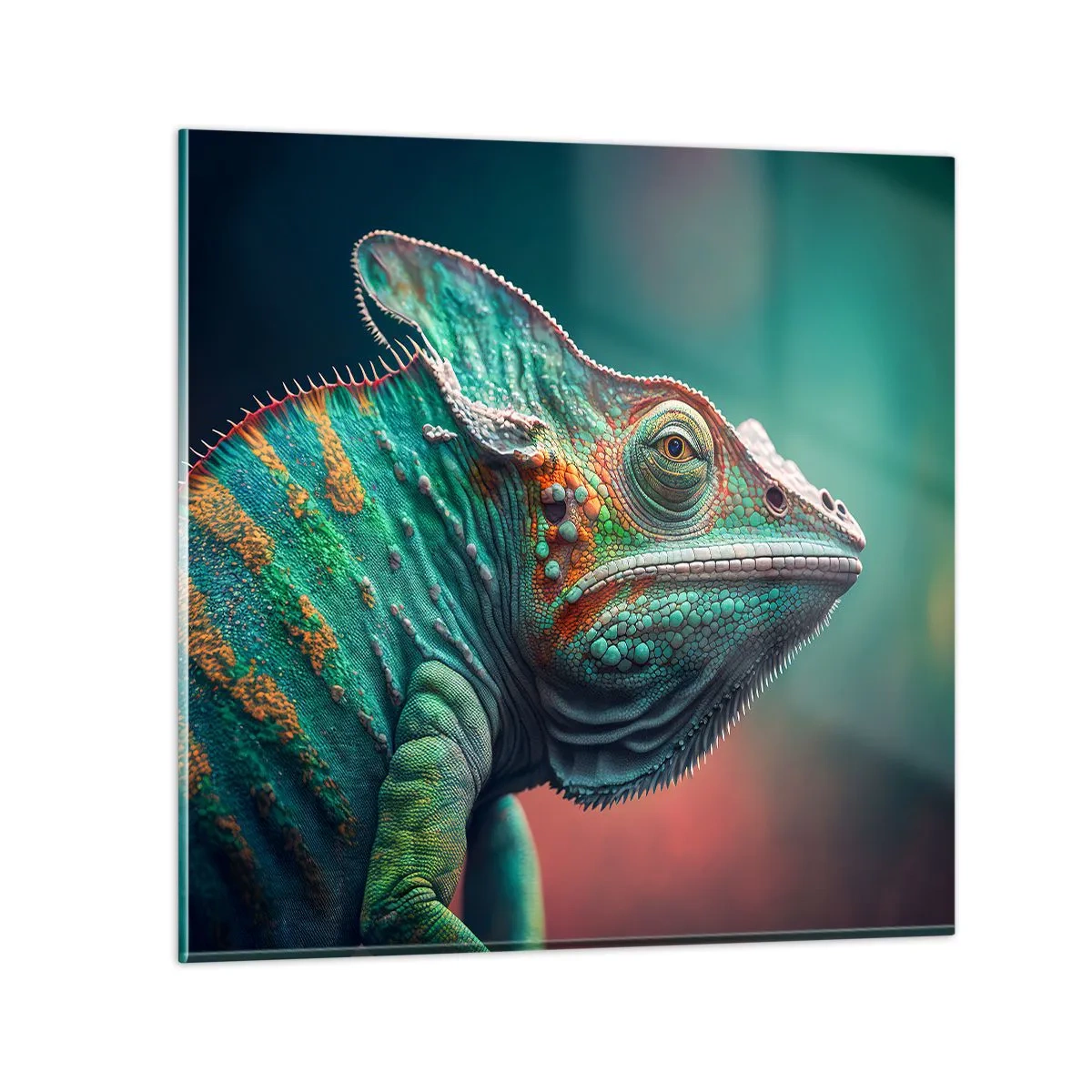 Üveg kép - Látsz engem? Nem jó... - 60x60 cm