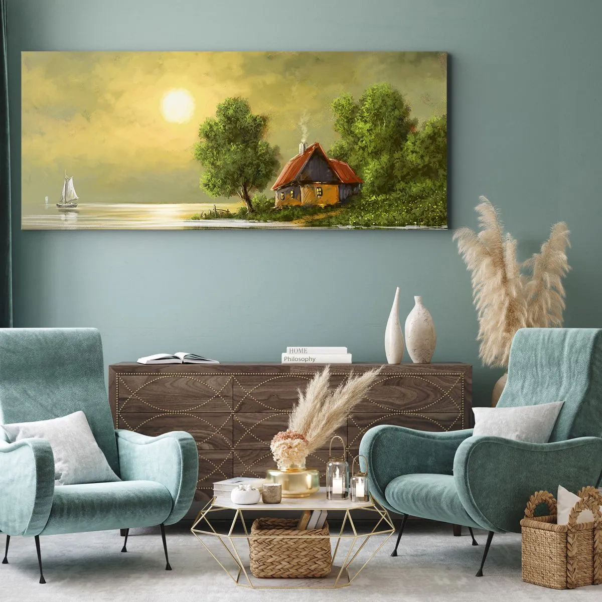 Vászonkép - Gyönyörű, mint egy képen - 90x30 cm
