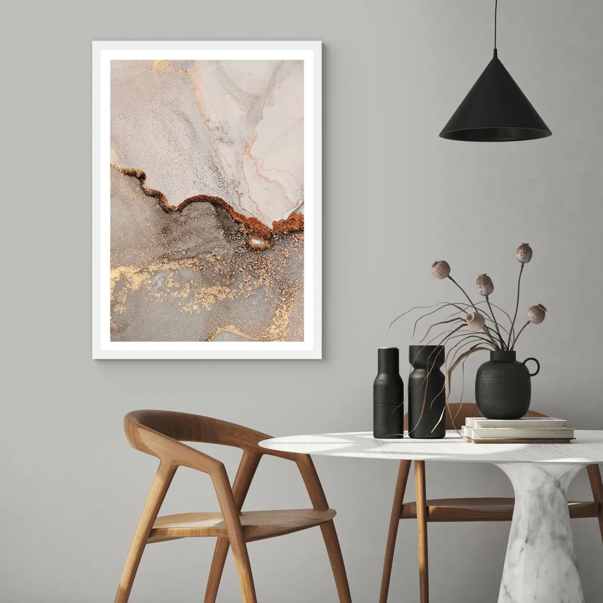 Poszter fekete keretben - A színek határán - 61x91 cm