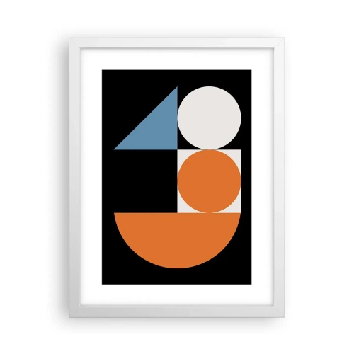 Poszter fekete keretben - Képletes rendszer - 30x40 cm