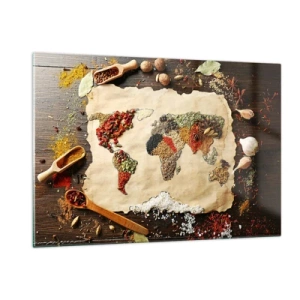 Üveg kép - A világ összes íze - 120x80 cm