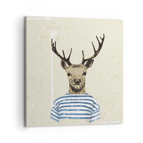 Vászonkép - Mert szeretem a csíkos pólókat! - 50x50 cm