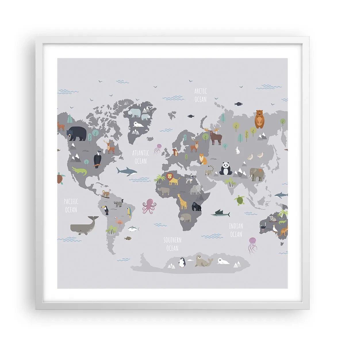 Poszter fekete keretben - Mondd meg, hogy honnan jöttél... - 60x60 cm