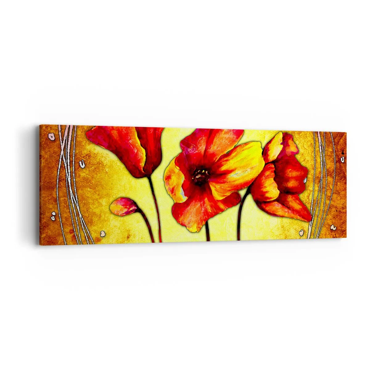 Vászonkép - Szecessziós díszítésben - 90x30 cm