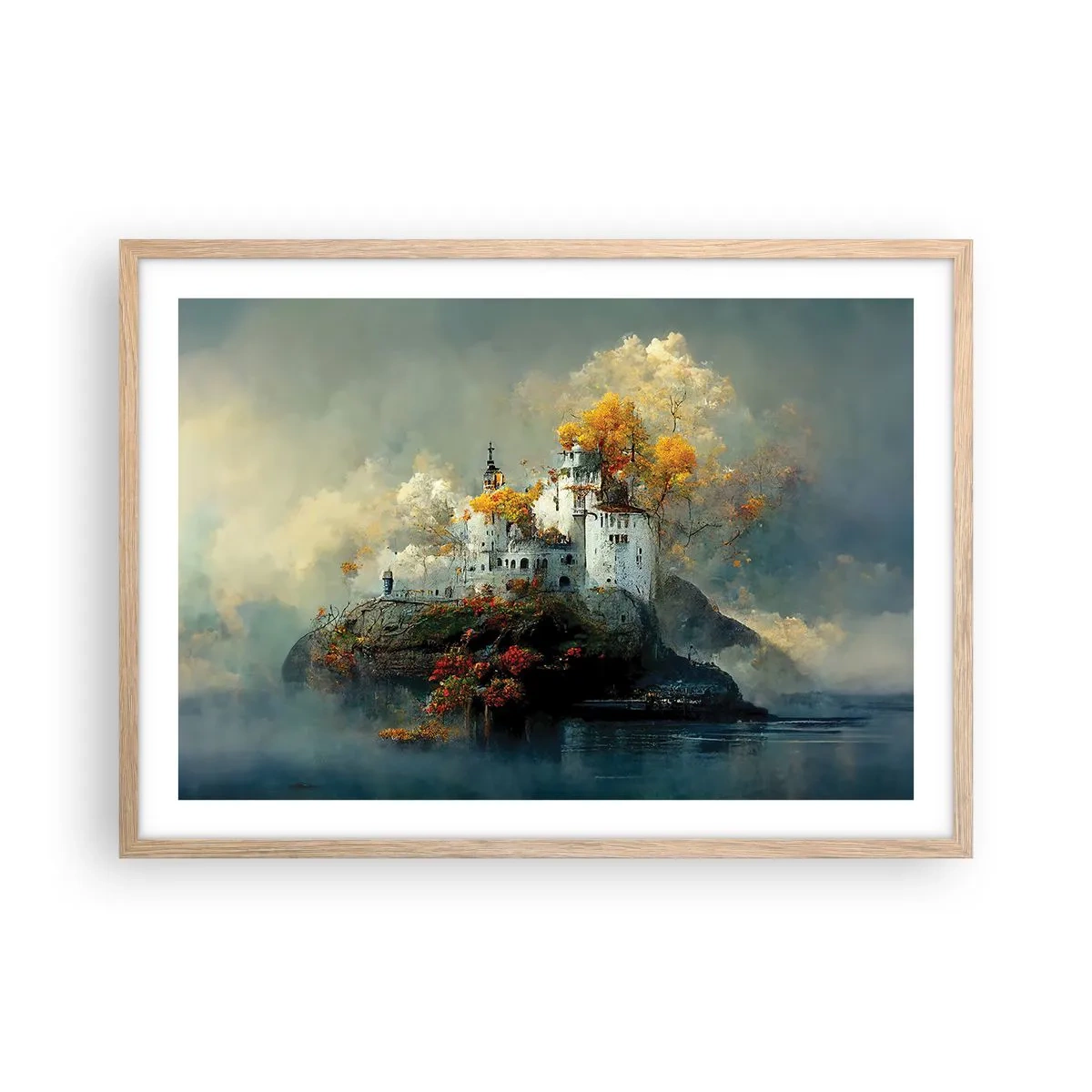 Poszter világos tölgy keretben - Egy romantikus történet kezdete - 70x50 cm