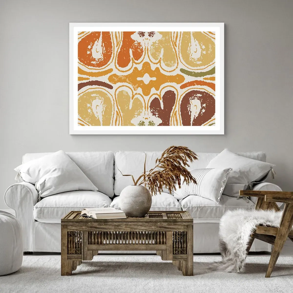 Poszter fekete keretben - Érzelmes absztrakció - 70x50 cm