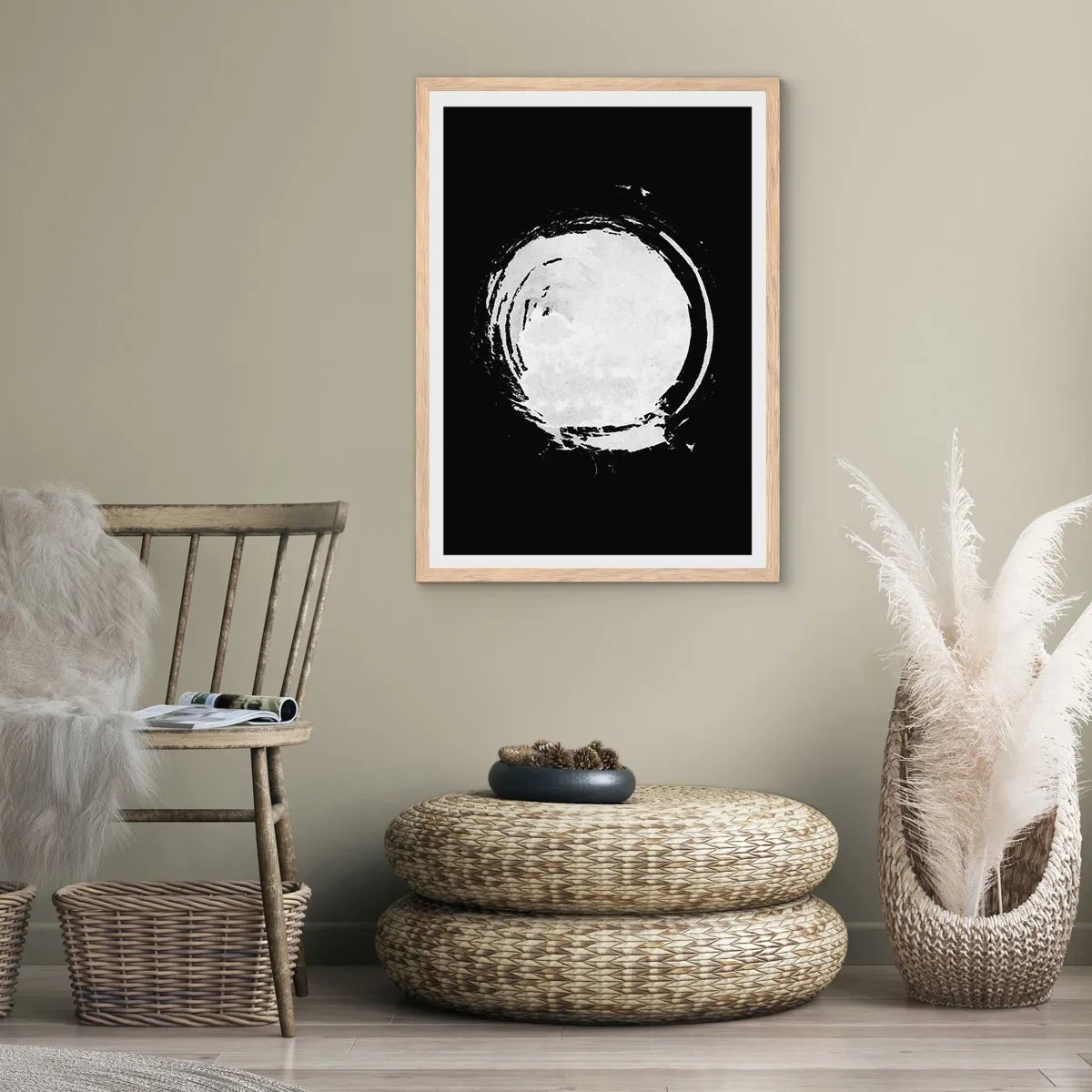 Poszter világos tölgy keretben - A jó kiút - 50x70 cm