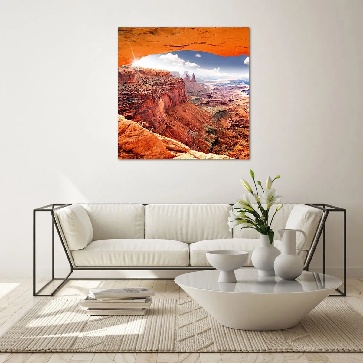 Üveg kép - Maga a természet faragta - 30x30 cm