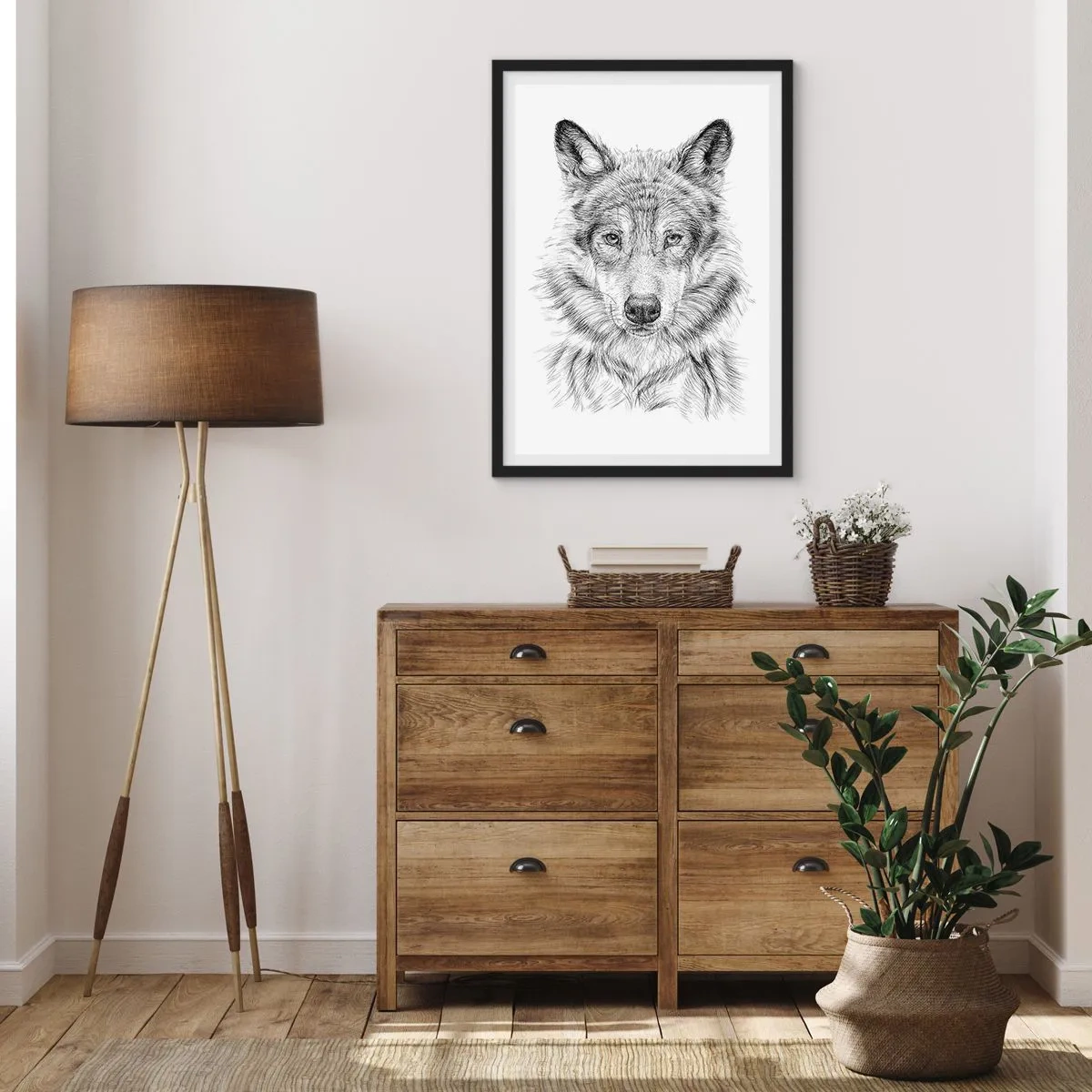 Poszter fehér keretben - Született vezető - 40x50 cm