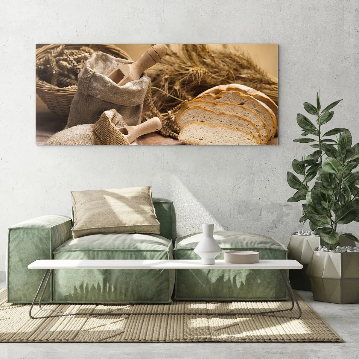 Üveg kép - Hogyan vágta le a késsel - 90x30 cm