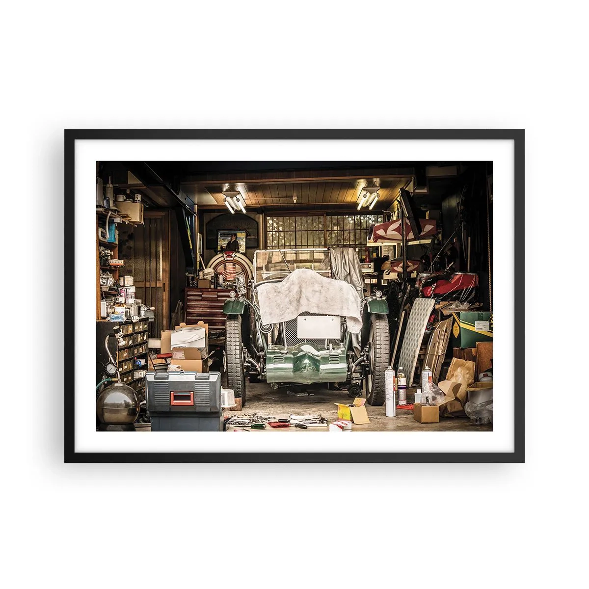 Poszter fehér keretben - Vissza a múltba - 70x50 cm