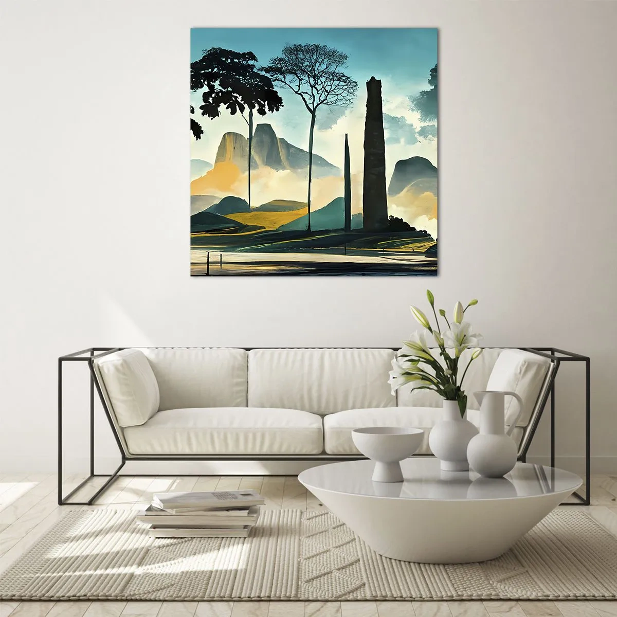 Üveg kép - Mindíg magasabbra és magasabbra - 60x60 cm