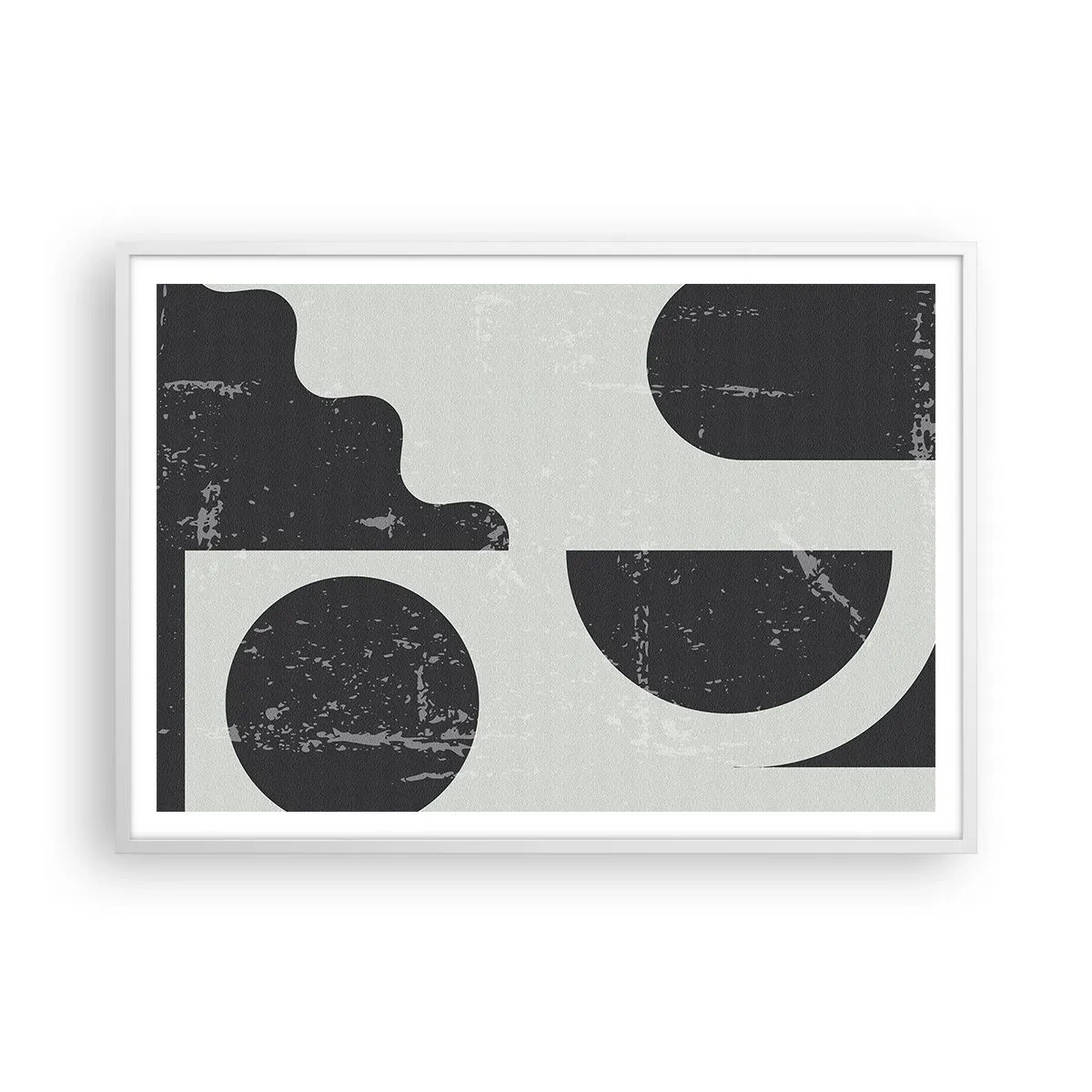 Poszter fekete keretben - Kompozíció fent és lent - 100x70 cm