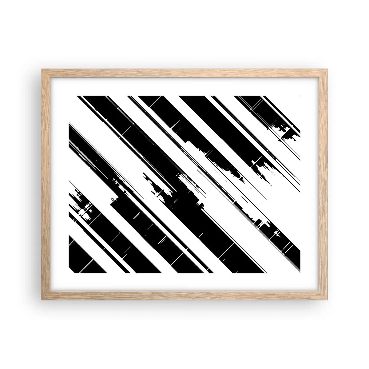 Poszter világos tölgy keretben - Intenzív és dinamikus kompozíció - 50x40 cm